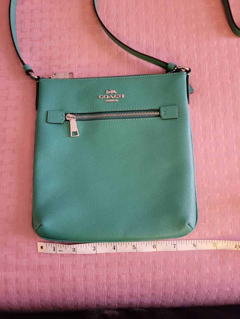 Coach Turquoise Shoulder Bag - Picture 7 of 9